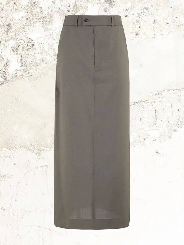 MM6 Maison Margiela Wrap-design Skirt leather skirt sleek