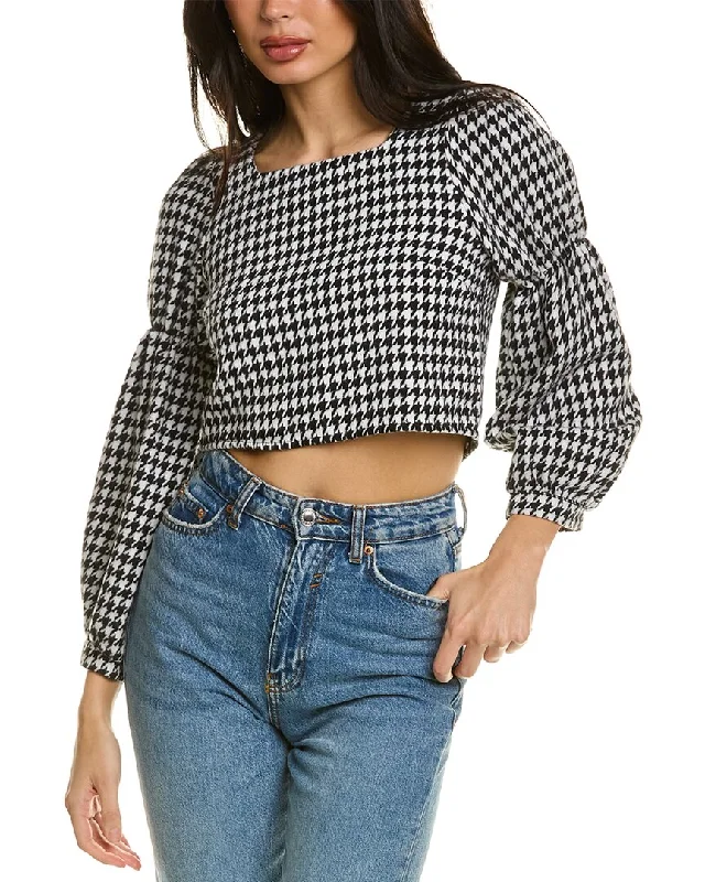 Avantlook Long Sleeve Crop Top Cozy Warm Stylish