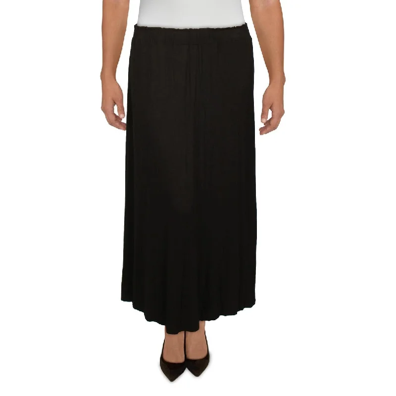 Coin 1804 Womens Plus Knit Pull On Maxi Skirt corduroy skirt textured