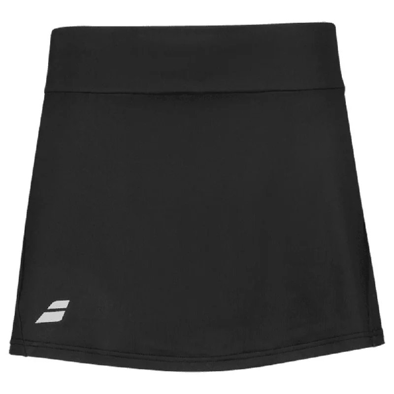 Babolat Girls Play Skirt - Black denim skirt durable