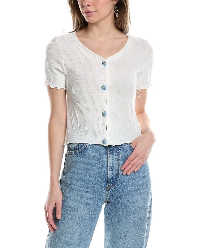 70/21 Textured Crop Top Casual Formal Business