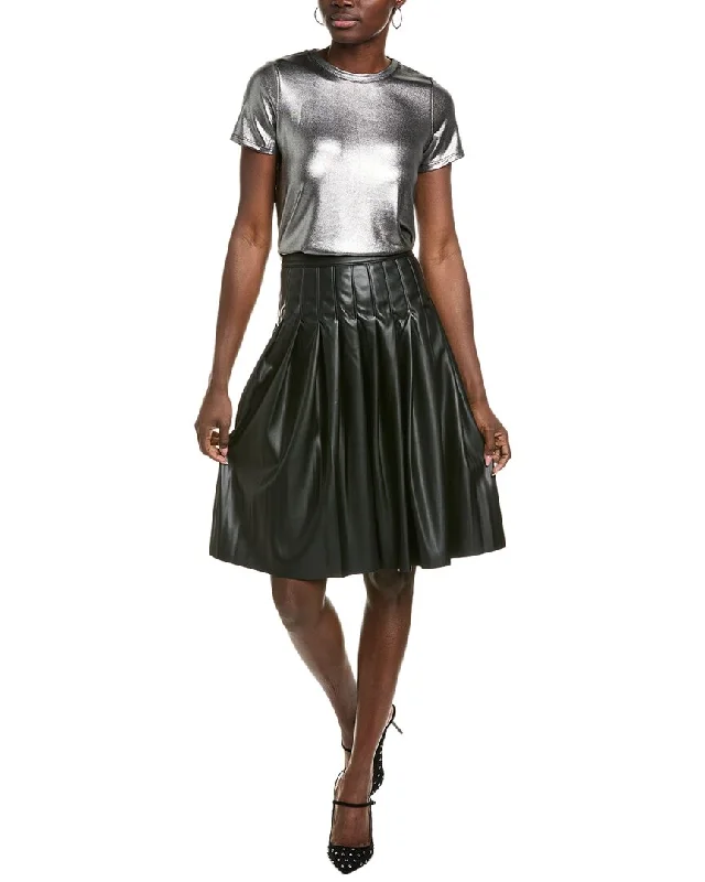 Nanette Nanette Lepore A-Line Skirt velvet skirt plush