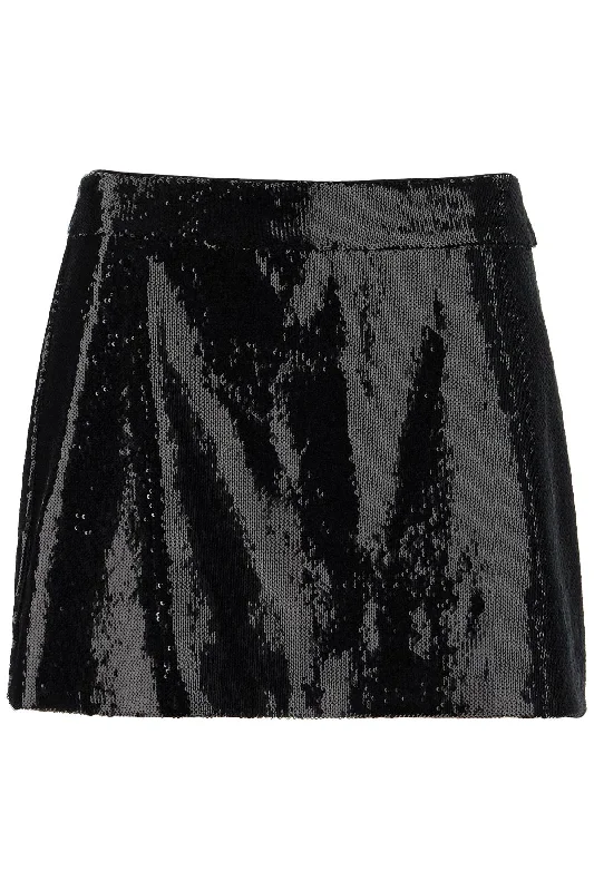 sequin mini skirt F4CWOT FLSIM NERO corduroy skirt durable