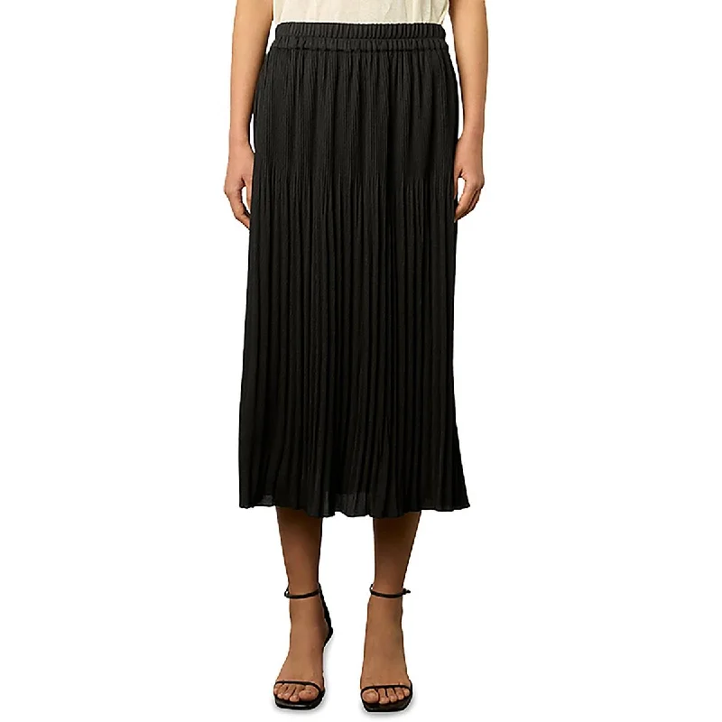 Gerard Darel Womens Ruffled Casual Midi Skirt tiered skirt playful