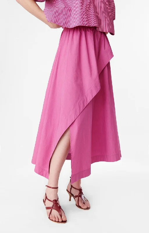 Skirt Barbara 3hva31-v07008 Bois-De-Rose midi skirt versatile