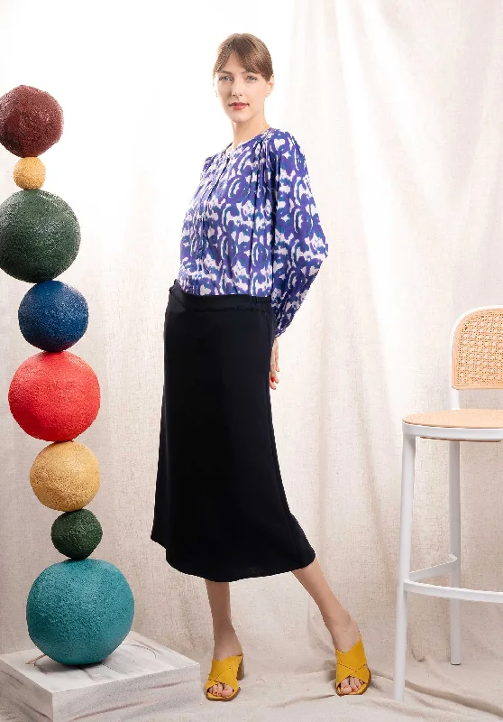 Skirt Clarence Navy modal blend skirt