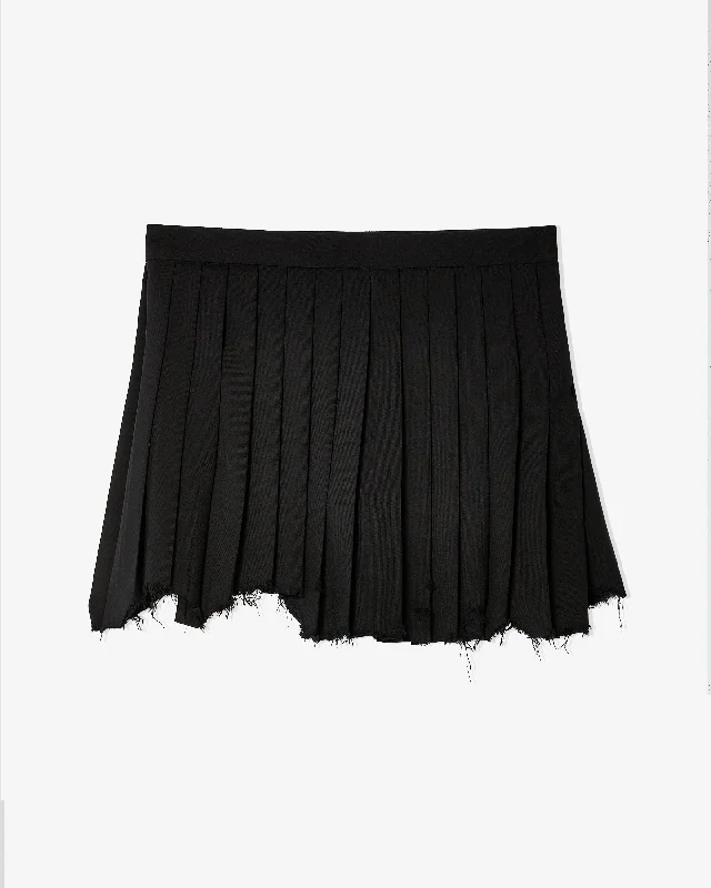 Balenciaga - Women's Pleated Mini Skirt - (Black) summer skirt style