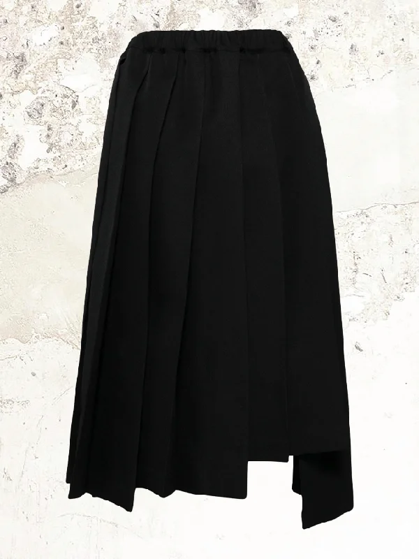 Comme Des Garçons pleated midi skirt modal blend skirt