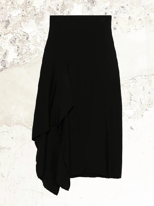 Yohji Yamamoto draped skirt breathable skirt fabric