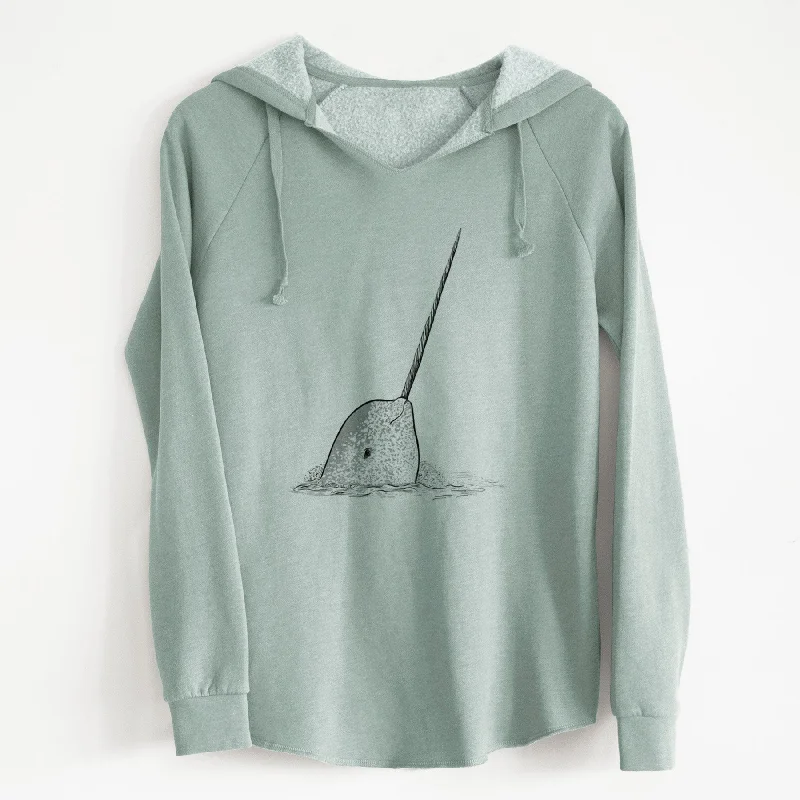 Narwhal - Monodon monoceros - Cali Wave Hooded Sweatshirt Hoodie with Lining Warm Insulated