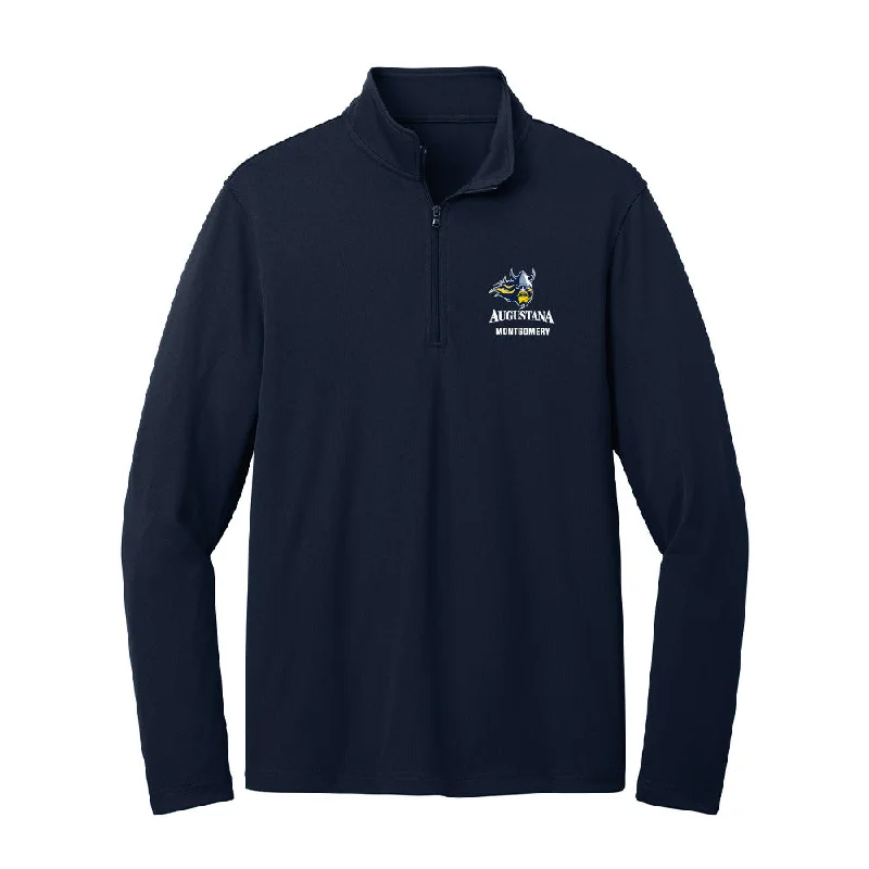 AU - NCAA Women's Swimming & Diving : Makoa Montgomery - Lightweight Quarter Zip Jacket Zip Front Button Front Snap Front