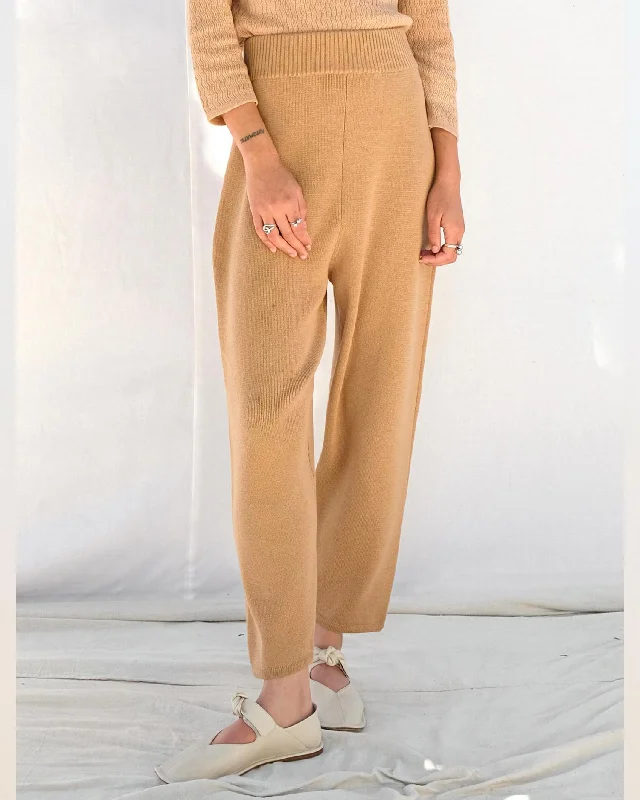 Knit pants in cork Trousers Skinny,