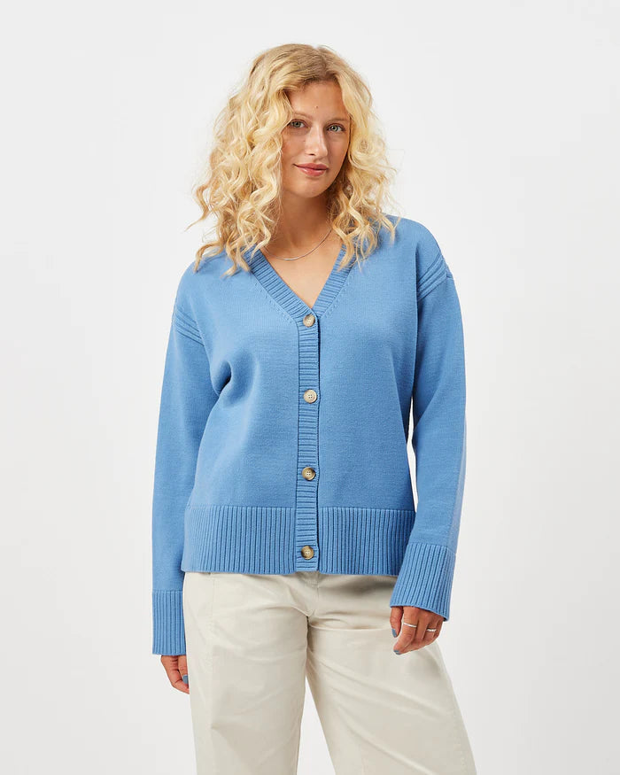 Trianna Cardigan - Quiet Harbour Lace Blend Ribbed Blend Corduroy Blend