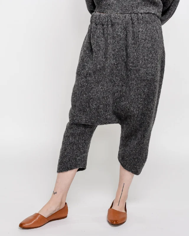 Kiko knit pants in charcoal High-Waisted Sale,