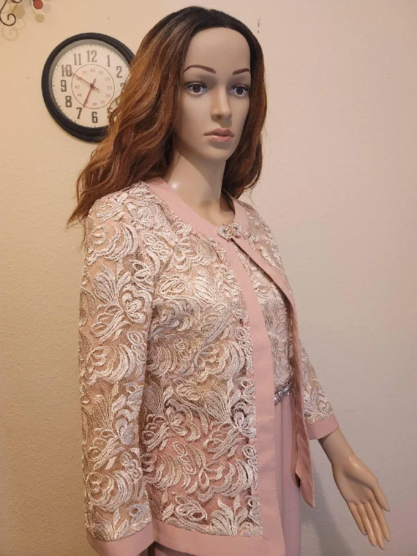 Pink lace jacket dress suit Fitted Jacket Loose Jacket Oversized Jacket