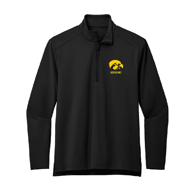 Iowa - NCAA Women's Swimming & Diving : Sila Ozkazanc - Premium Quarter Zip Jacket Cotton Jacket Linen Jacket Terry Jacket