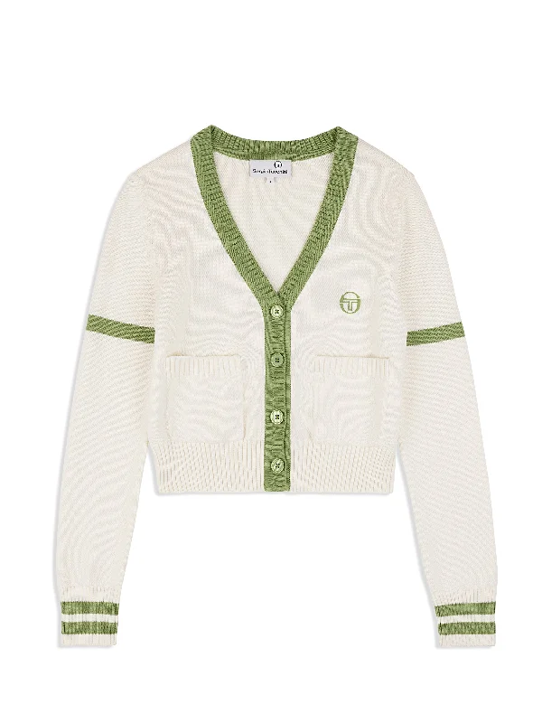 Lucia Knit Cardigan- Gardenia Mesh Cardigan Canvas Denim