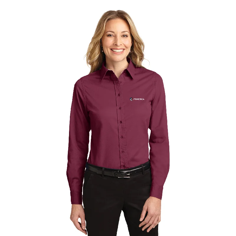 Port Authority Easy Care Shirts - Classic Colors Houndstooth Herringbone Solid